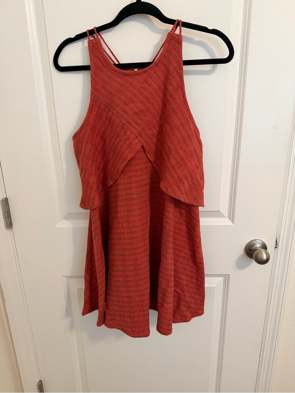 Free People Open Back Linen Dress Small - Picture 2 of 6